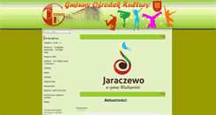 Desktop Screenshot of gok.jaraczewo.pl